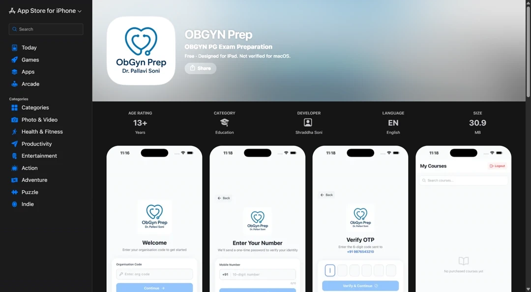 OBGYN Prep iOS App