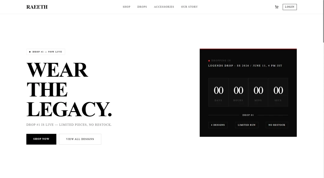 Raeeth eCommerce Platform